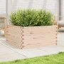 Jardinera de madera maciza de pino 90x90x46 cm de , Maceteros y jardineras - Ref: Foro24-3282424, Precio: 168,06 €, Descuento: %