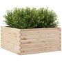Jardinera de madera maciza de pino 90x90x46 cm de , Maceteros y jardineras - Ref: Foro24-3282424, Precio: 168,06 €, Descuento: %