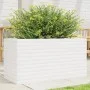 Jardinera de madera maciza de pino blanca 90x40x46 cm de , Maceteros y jardineras - Ref: Foro24-3282445, Precio: 151,13 €, De...