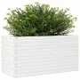 Jardinera de madera maciza de pino blanca 90x40x46 cm de , Maceteros y jardineras - Ref: Foro24-3282445, Precio: 151,13 €, De...