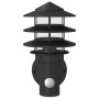 Aplique de exterior con sensor acero inoxidable negro de , Iluminación de exterior - Ref: Foro24-4006234, Precio: 36,46 €, De...
