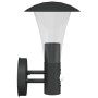 Apliques de exterior con sensor 2 uds acero inoxidable negro de , Iluminación de exterior - Ref: Foro24-4006243, Precio: 59,3...