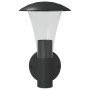 Apliques de exterior 2 unidades acero inoxidable negro de , Iluminación de exterior - Ref: Foro24-4006241, Precio: 47,11 €, D...