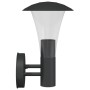 Apliques de exterior 2 unidades acero inoxidable negro de , Iluminación de exterior - Ref: Foro24-4006241, Precio: 47,11 €, D...