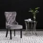 Sillas de comedor 6 unidades terciopelo gris de vidaXL, Sillas de comedor - Ref: Foro24-3055874, Precio: 890,94 €, Descuento: %