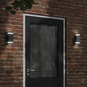 Apliques de exterior 2 unidades acero inoxidable negro de , Iluminación de exterior - Ref: Foro24-4006325, Precio: 41,72 €, D...