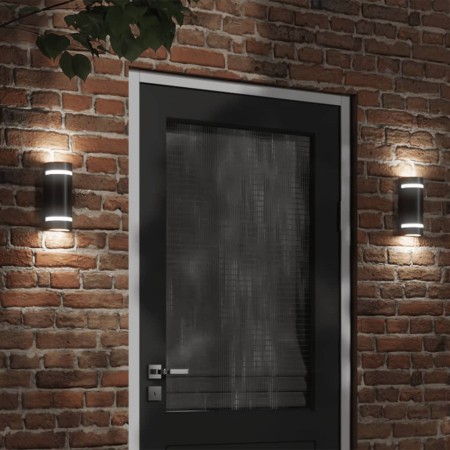 Lámpara de pared de exterior aluminio fundido negro de , Iluminación de exterior - Ref: Foro24-4006331, Precio: 21,15 €, Desc...