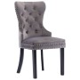 Sillas de comedor 6 unidades terciopelo gris de vidaXL, Sillas de comedor - Ref: Foro24-3055874, Precio: 1,00 €, Descuento: %