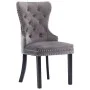 Sillas de comedor 6 unidades terciopelo gris de vidaXL, Sillas de comedor - Ref: Foro24-3055874, Precio: 890,94 €, Descuento: %