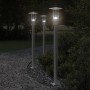 Lámparas de suelo de exterior 3 uds acero inoxidable 100 cm de , Iluminación de exterior - Ref: Foro24-4006352, Precio: 119,5...