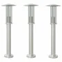 Lámparas de suelo de exterior 3 unidades acero inoxidable 60 cm de , Iluminación de exterior - Ref: Foro24-4006350, Precio: 9...