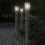 Lámpara de suelo de exterior acero inoxidable plateado 110 cm de , Iluminación de exterior - Ref: Foro24-4006359, Precio: 53,...