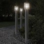 Lámpara de suelo de exterior acero inoxidable plateado 110 cm de , Iluminación de exterior - Ref: Foro24-4006359, Precio: 55,...