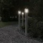 Lámpara de suelo de exterior acero inoxidable plateado 110 cm de , Iluminación de exterior - Ref: Foro24-4006359, Precio: 53,...