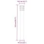 Lámpara de suelo de exterior acero inoxidable plateado 110 cm de , Iluminación de exterior - Ref: Foro24-4006359, Precio: 53,...