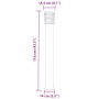 Lámpara de suelo de exterior acero inoxidable plateado 110 cm de , Iluminación de exterior - Ref: Foro24-4006359, Precio: 55,...