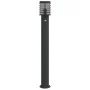 Lámpara de suelo de exterior con sensor acero negro 110 cm de , Iluminación de exterior - Ref: Foro24-4006371, Precio: 57,91 ...