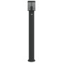 Lámpara de suelo de exterior con sensor acero negro 110 cm de , Iluminación de exterior - Ref: Foro24-4006371, Precio: 59,18 ...