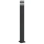 Lámpara de suelo de exterior con enchufe aluminio negro 110 cm de , Iluminación de exterior - Ref: Foro24-4006409, Precio: 68...