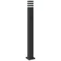 Lámpara de suelo de exterior con enchufe aluminio negro 110 cm de , Iluminación de exterior - Ref: Foro24-4006409, Precio: 68...