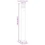 Lámpara de suelo de exterior con enchufe aluminio negro 110 cm de , Iluminación de exterior - Ref: Foro24-4006409, Precio: 68...