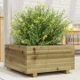 Jardinera de madera de pino impregnada 50x50x26,5 cm de , Maceteros y jardineras - Ref: Foro24-847297, Precio: 72,04 €, Descu...
