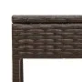 Tumbona con cojín y mesita ratán sintético marrón de , Tumbonas - Ref: Foro24-4002729, Precio: 168,19 €, Descuento: %