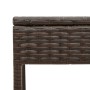 Tumbona con cojín y mesita ratán sintético marrón de , Tumbonas - Ref: Foro24-4002729, Precio: 171,37 €, Descuento: %