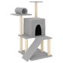 Rascador para gatos con postes de sisal gris claro 110,5 cm de , Mobiliario para gatos - Ref: Foro24-172062, Precio: 35,25 €,...