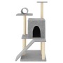 Rascador para gatos con postes de sisal gris claro 110,5 cm de , Mobiliario para gatos - Ref: Foro24-172062, Precio: 35,25 €,...