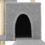 Rascador para gatos con postes de sisal gris claro 110,5 cm de , Mobiliario para gatos - Ref: Foro24-172062, Precio: 35,25 €,...