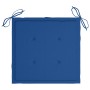 Sillas de jardín 4 uds con cojines azul real madera de teca de , Sillas de jardín - Ref: Foro24-3062578, Precio: 265,82 €, De...