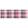 Lounger with checkered pattern cushion made of impregnated pine wood by , Loungers - Ref: Foro24-3065832, Price: 127,34 €, Di...