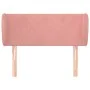 Rosa Samt-Kopfteil 103x23x78/88 cm von , Kopf- und Fußteile - Ref: Foro24-3116911, Preis: 45,27 €, Rabatt: %