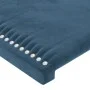 Dunkelblauer Samtkopfteil 163x16x78/88 cm von , Kopf- und Fußteile - Ref: Foro24-3118686, Preis: 70,13 €, Rabatt: %