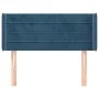 Dunkelblauer Samtkopfteil 83x16x78/88 cm von , Kopf- und Fußteile - Ref: Foro24-3118942, Preis: 41,21 €, Rabatt: %