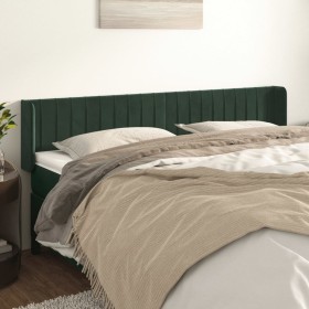 Cabecero de terciopelo verde oscuro 183x16x78/88 cm de , Cabeceros y pies de cama - Ref: Foro24-3119069, Precio: 83,61 €, Des...