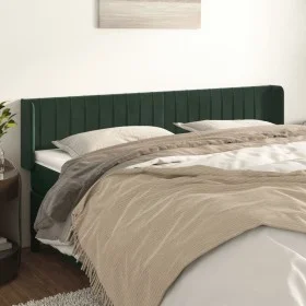 Kopfteil aus dunkelgrünem Samt 183x16x78/88 cm von , Kopf- und Fußteile - Ref: Foro24-3119069, Preis: 79,62 €, Rabatt: %