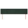 Dark green velvet headboard 183x16x78/88 cm by , Headboards and footboards - Ref: Foro24-3119069, Price: 79,62 €, Discount: %
