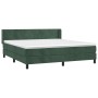 Cama box spring con colchón terciopelo verde oscuro 180x200 cm de , Camas y somieres - Ref: Foro24-3130856, Precio: 568,29 €,...