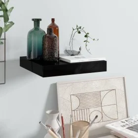 Glossy black floating wall shelf MDF 23x23.5x3.8 cm by vidaXL, Shelves and shelves - Ref: Foro24-323760, Price: 15,68 €, Disc...
