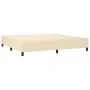 Box spring bed with mattress and LED lights, cream fabric, 200x200 cm. by , Beds and slatted bases - Ref: Foro24-3134826, Pri...