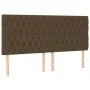 Box spring bed with LED lights, dark brown fabric mattress, 200x200 cm. by , Beds and slatted bases - Ref: Foro24-3135144, Pr...