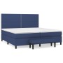 Cama box spring con colchón tela azul 200x200 cm de , Camas y somieres - Ref: Foro24-3136547, Precio: 743,93 €, Descuento: %
