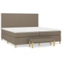 Cama box spring con colchón tela gris taupe 200x200 cm de , Camas y somieres - Ref: Foro24-3137025, Precio: 848,37 €, Descuen...