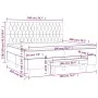 Box spring bed with gray taupe fabric mattress 200x200 cm by , Beds and slatted bases - Ref: Foro24-3137425, Price: 873,11 €,...