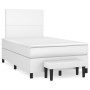 Cama box spring con colchón cuero sintético blanco 120x200 cm de , Camas y somieres - Ref: Foro24-3137534, Precio: 451,03 €, ...