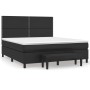 Cama box spring con colchón cuero sintético negro 160x200 cm de , Camas y somieres - Ref: Foro24-3137611, Precio: 617,31 €, D...