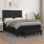 Cama box spring con colchón cuero sintético negro 140x200cm de , Camas y somieres - Ref: Foro24-3137605, Precio: 526,81 €, De...
