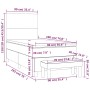 Cama box spring con colchón terciopelo verde oscuro 90x190 cm de , Camas y somieres - Ref: Foro24-3137698, Precio: 359,45 €, ...